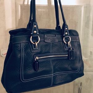 COACH Large over the shoulder leather purse